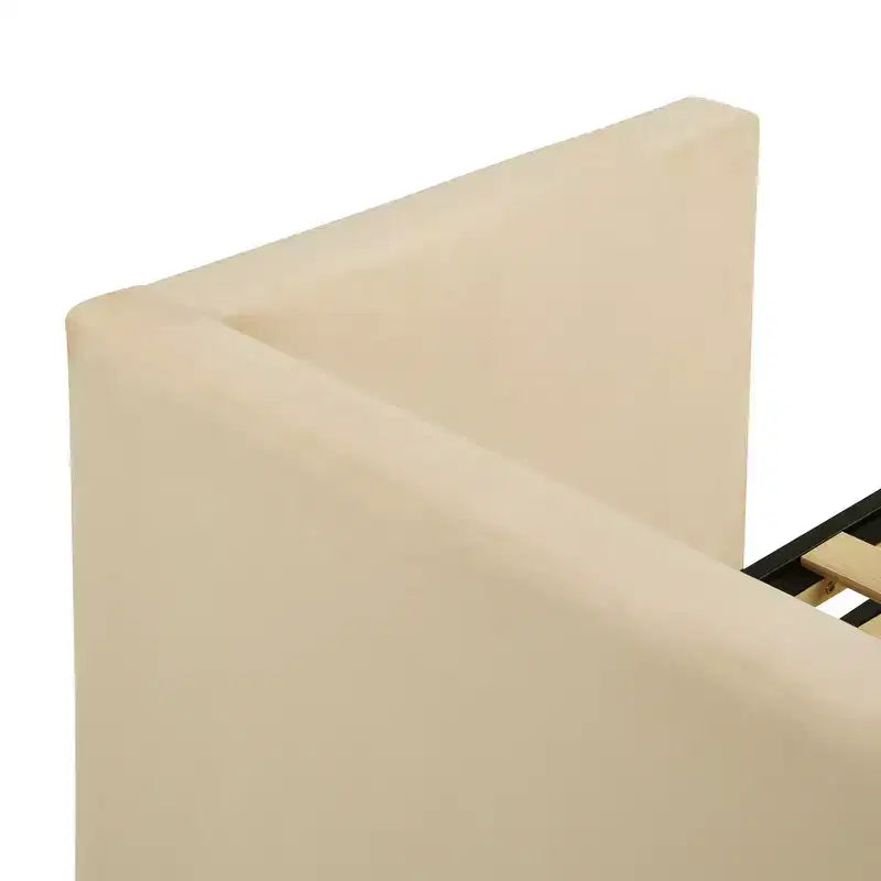Letto a giorno imbottito Luxystar Twin Size con letto estraibile a scomparsa per soggiorno e camera degli ospiti