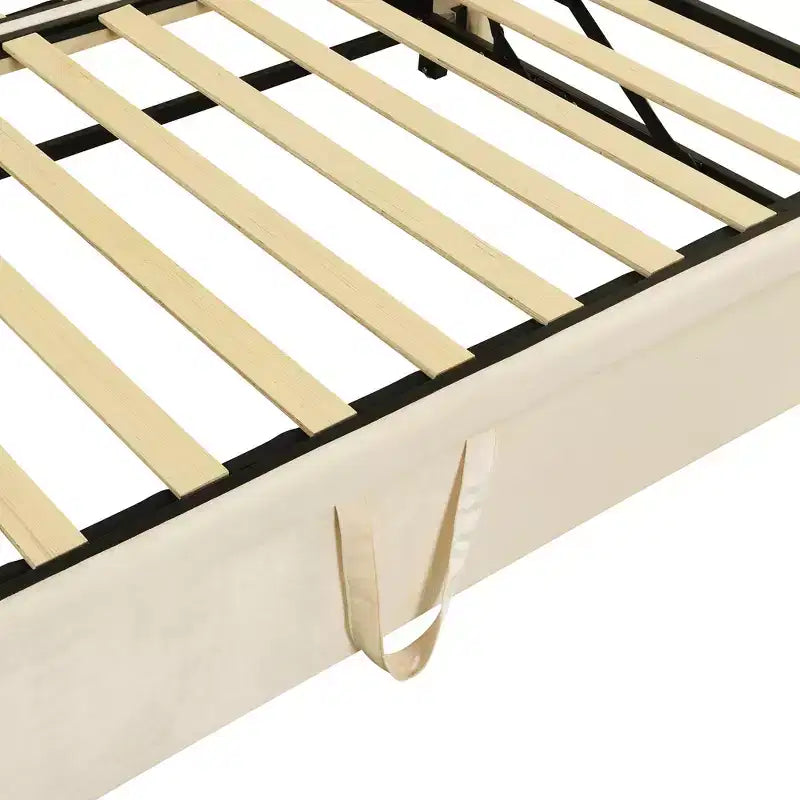Letto a giorno imbottito Luxystar Twin Size con letto estraibile a scomparsa per soggiorno e camera degli ospiti