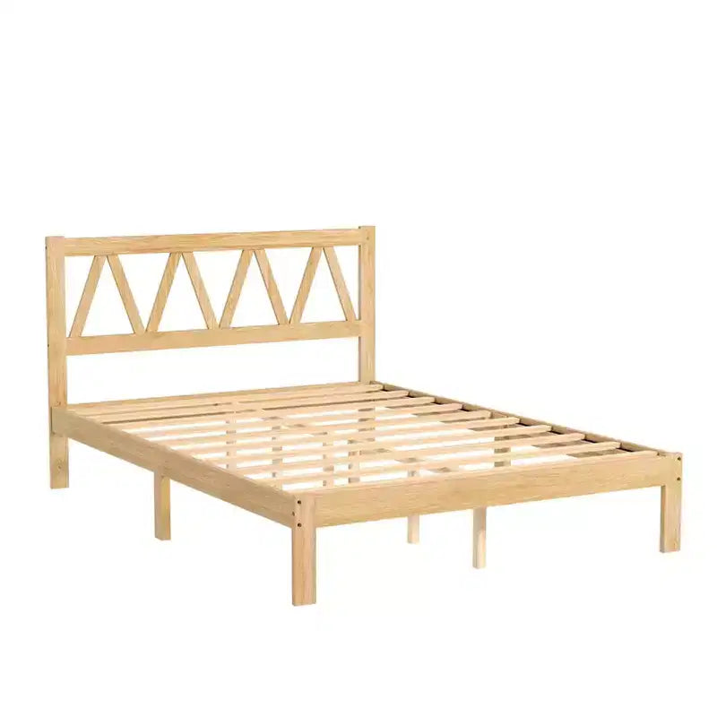 AEELLEEA Struttura letto matrimoniale Queen Size Robusta con elevata capacità di carico, facile da montare, base in legno minimalista per camera da letto