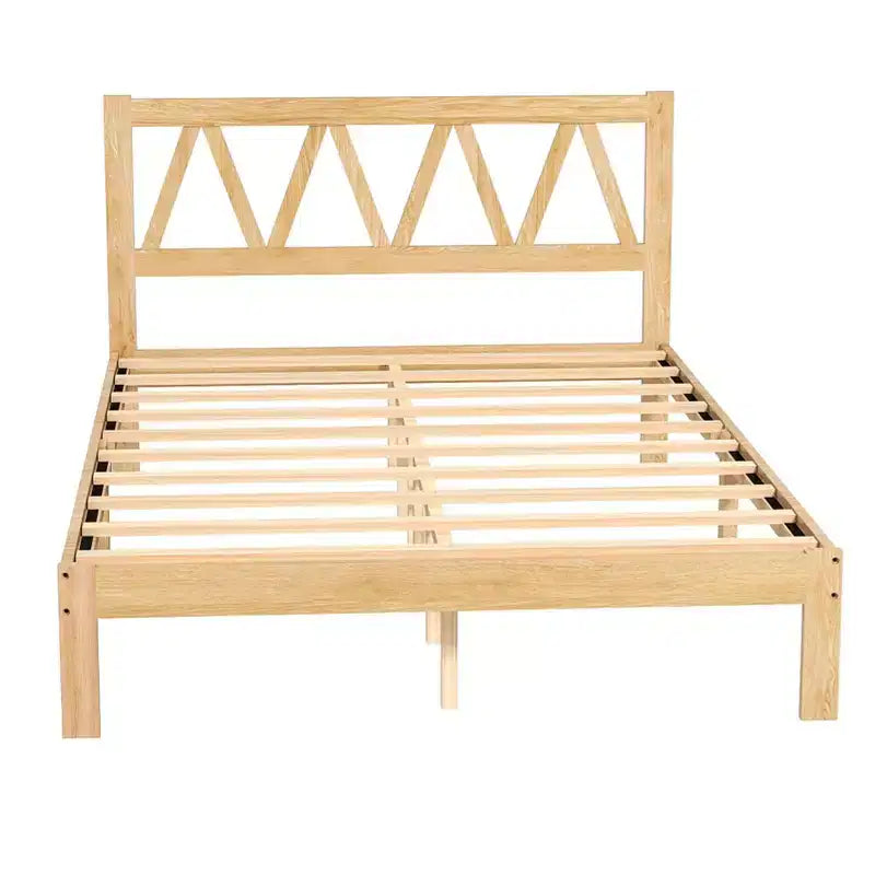 AEELLEEA Struttura letto matrimoniale Queen Size Robusta con elevata capacità di carico, facile da montare, base in legno minimalista per camera da letto