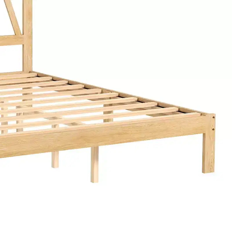 AEELLEEA Struttura letto matrimoniale Queen Size Robusta con elevata capacità di carico, facile da montare, base in legno minimalista per camera da letto