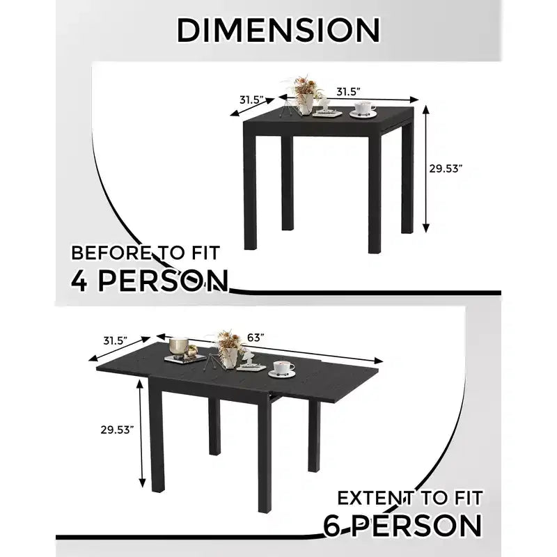 Tavolo da pranzo espandibile per esterni COZONY da 80-160 cm, tavolo da patio in alluminio con piano effetto legno, tavolo pieghevole salvaspazio per giardino, cortile, balcone