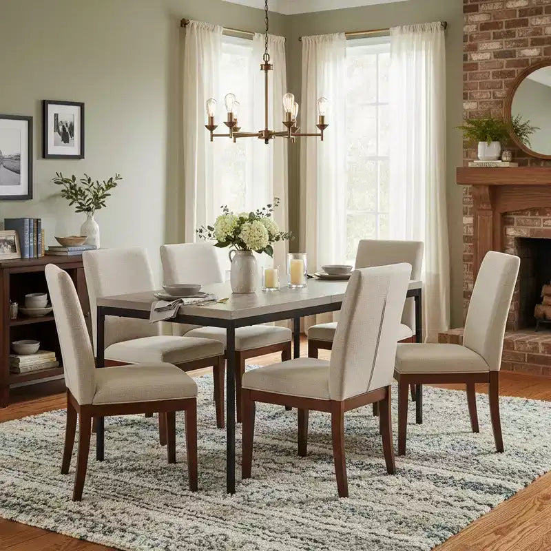 Tavolo da pranzo FurnitureR con piano in MDF effetto marmo e robuste gambe in metallo, tavolo da cucina rettangolare per sala da pranzo, appartamento, ufficio, grigio