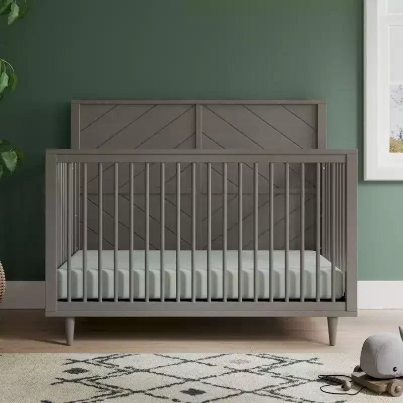 Child Craft Surrey Hill 4-in-1 Convertible Crib, Converts to Day Bed, Toddler & Full Size Bed, 3 Mattress Positions, Safe Finish