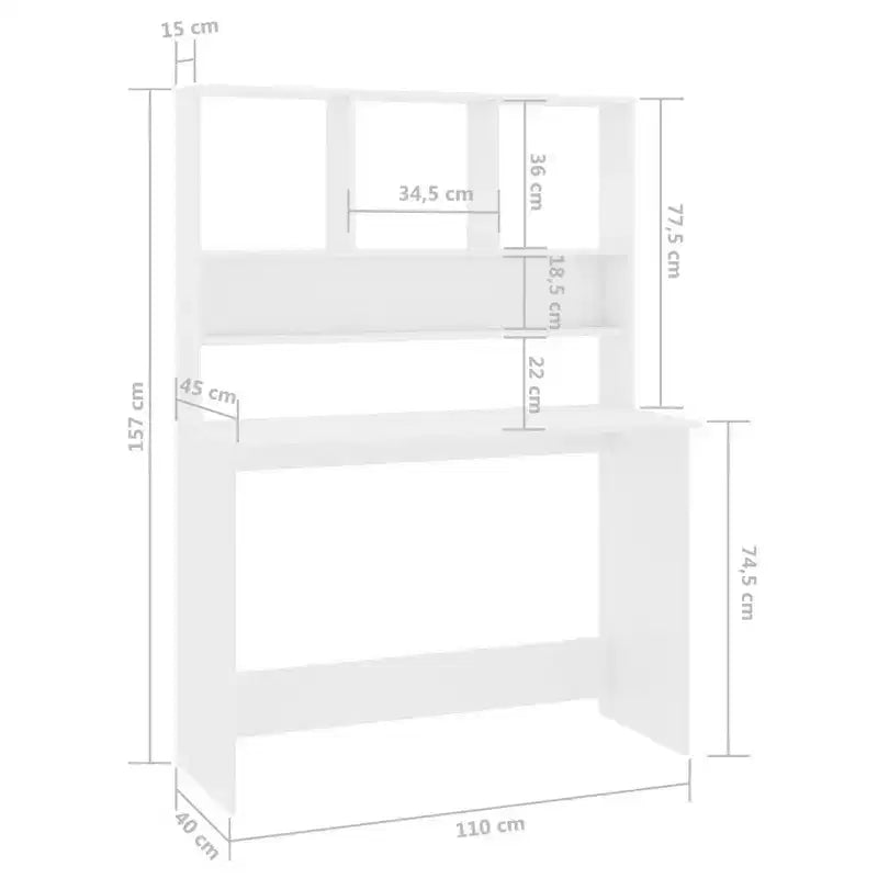 vidaXL Scrivania Scrivania per Computer Tavolo da Lavoro per Soggiorno Legno Multistrato
