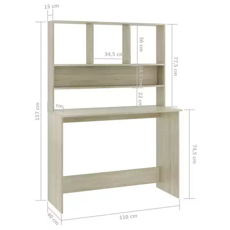 vidaXL Scrivania Scrivania per Computer Tavolo da Lavoro per Soggiorno Legno Multistrato