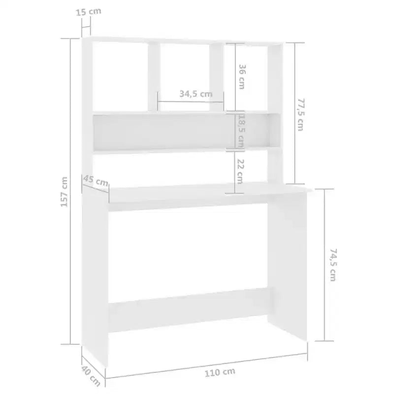 vidaXL Scrivania Scrivania per Computer Tavolo da Lavoro per Soggiorno Legno Multistrato