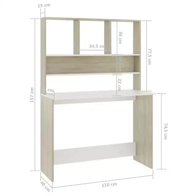 vidaXL Scrivania Scrivania per Computer Tavolo da Lavoro per Soggiorno Legno Multistrato