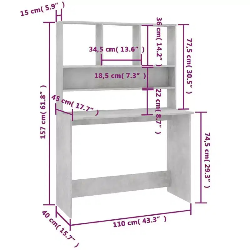 vidaXL Scrivania Scrivania per Computer Tavolo da Lavoro per Soggiorno Legno Multistrato
