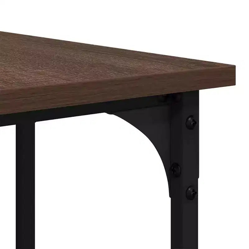 vidaXL Scrivania con Ripiani a L per Computer in Legno Ingegnerizzato