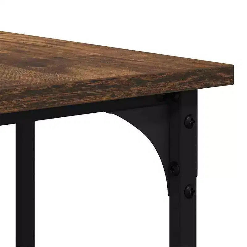 vidaXL Scrivania con Ripiani a L per Computer in Legno Ingegnerizzato