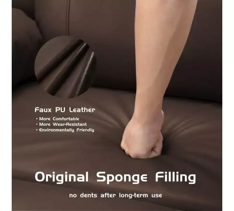 Poltrona Reclinabile Acekool con Massaggio e Riscaldamento, Recliner in Pelle PU per Home Cinema, Supporto Lombare e Braccioli per Soggiorno
