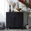 GDFStudio Gali 30'' Modern Wooden Storage Cabinet with 2 Doors
