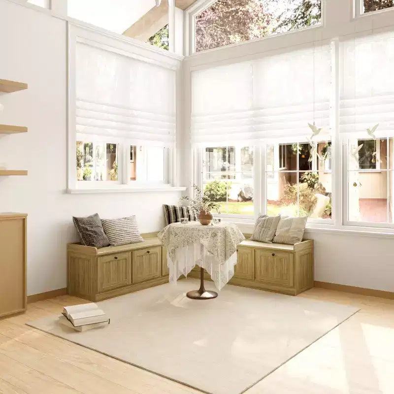 Panca angolare contenitore effetto rovere Famapy Scarpiera con piano a ribalta e organizer con ante