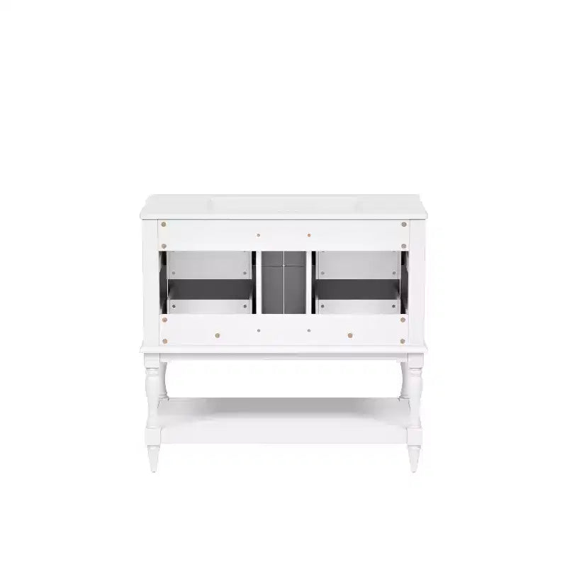 Mobile da Bagno da 90 cm con Lavabo, Mobiletto da Bagno con Cassetti, Mobile Bagno con Lavabo Singolo in Legno