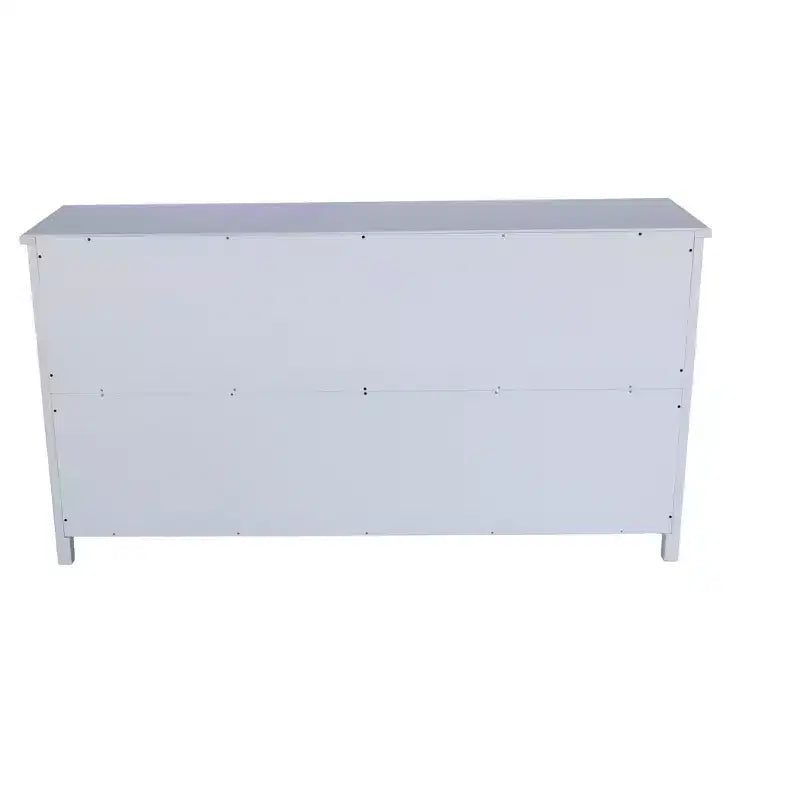 Credenza a dispensa da 60 pollici, mobiletto rustico in legno con 4 ante, versatile credenza a buffet per decorazione e organizzazione domestica, bianco