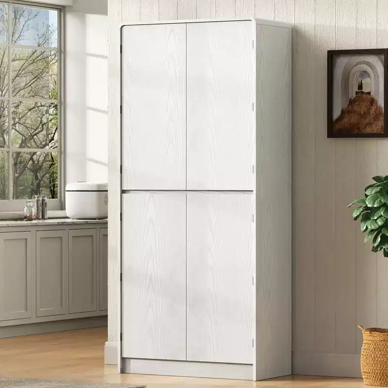 GDFStudio 72 Mobile Dispensa da Cucina Moderno Minimalista Alto con 4 Ante, 8 Ripiani su Anta e 3 Ripiani Regolabili