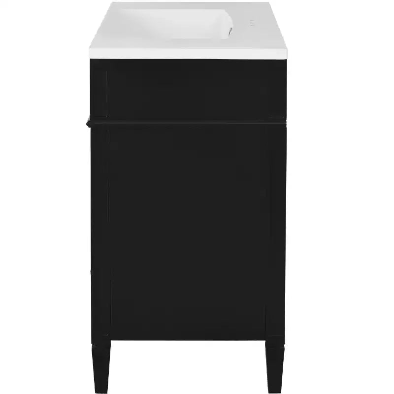 Mobile bagno da 90 cm con lavabo, Mobiletto bagno con cassetti, Mobile bagno singolo con lavabo