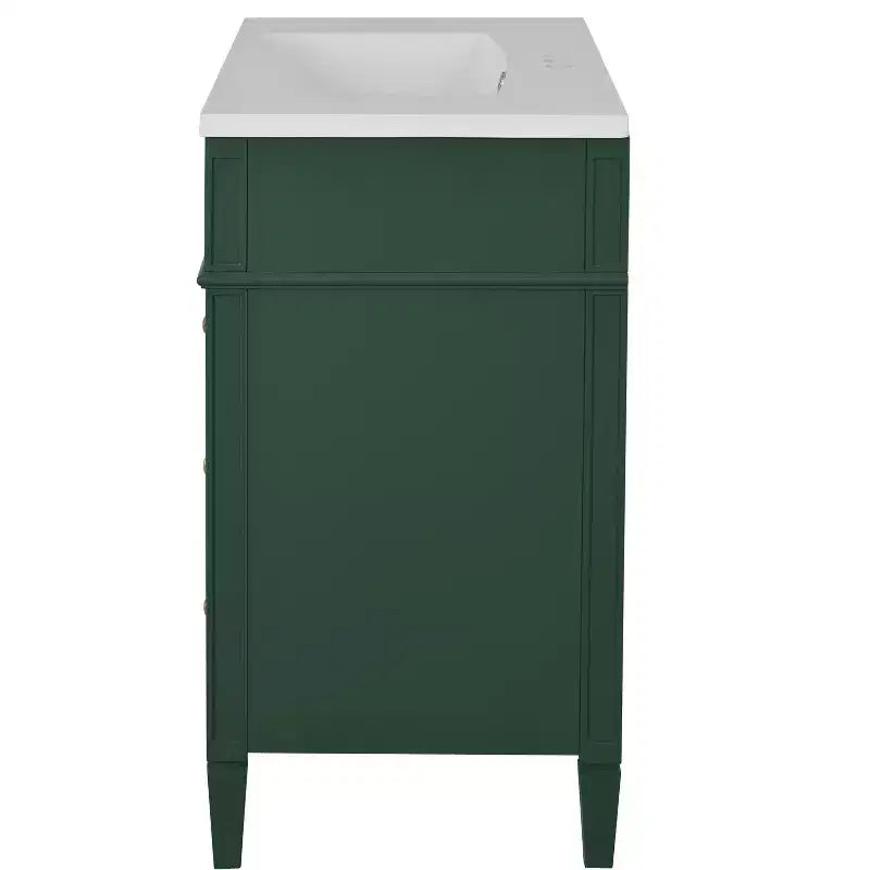 Mobile bagno da 90 cm con lavabo, Mobiletto bagno con cassetti, Mobile bagno singolo con lavabo