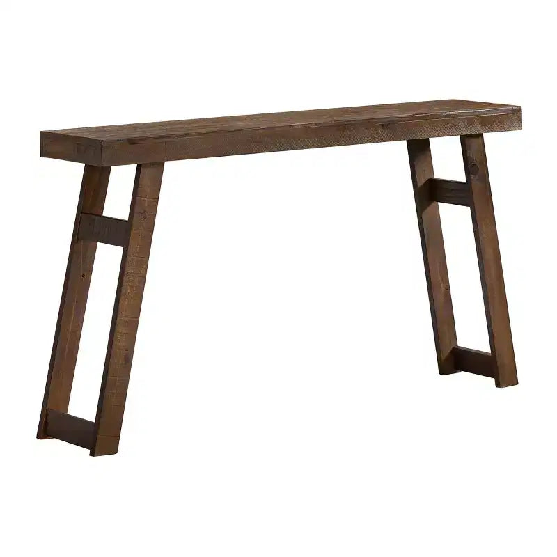 Consolle in legno massello Alaterre Furniture Lawas - Tavolo da ingresso in stile fattoria moderno da 56 pollici