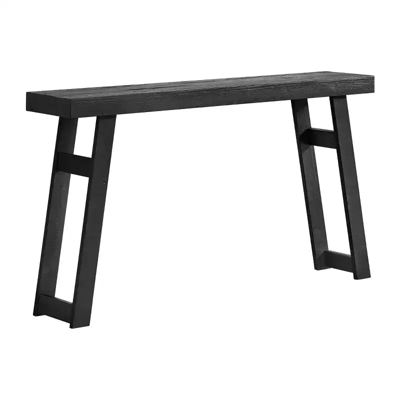 Consolle in legno massello Alaterre Furniture Lawas - Tavolo da ingresso in stile fattoria moderno da 56 pollici