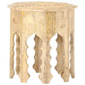 vidaXL Side Table 18.9 Solid Mango Wood
