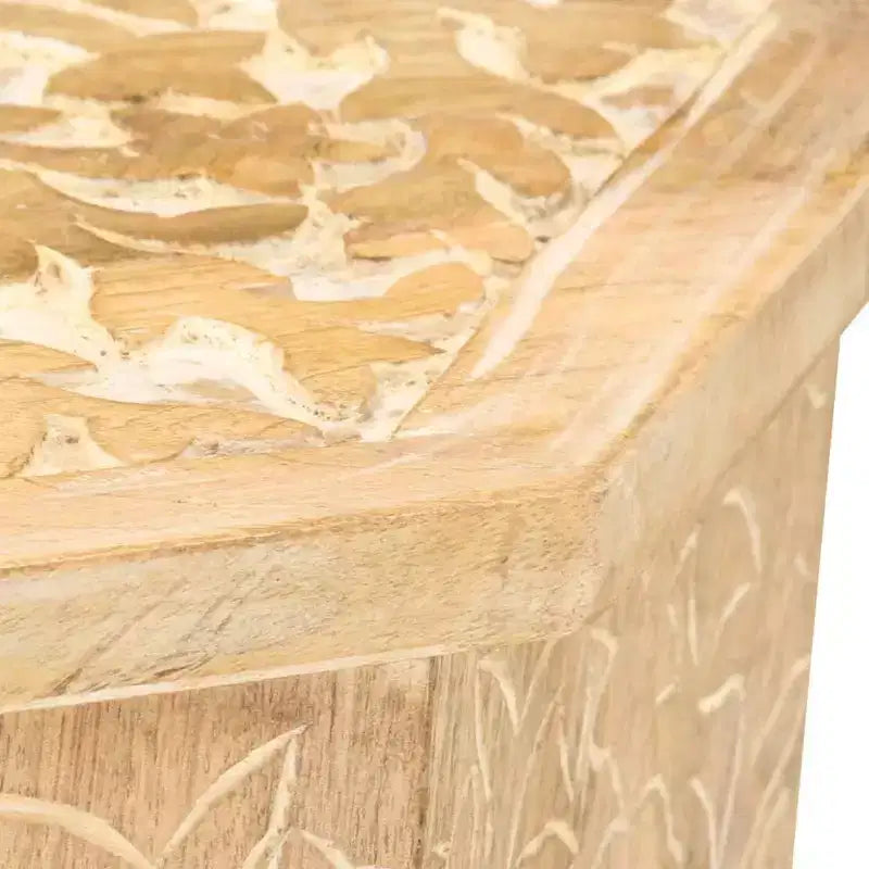vidaXL Tavolino da caffè 48 cm Legno massello di mango