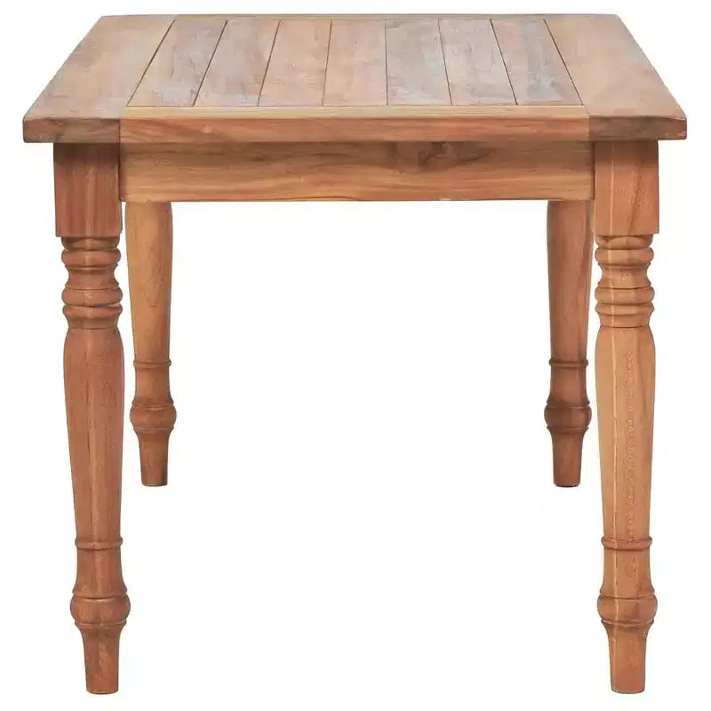 vidaXL Tavolino da caffè Marrone in legno di teak 90x50x45 cm Intarsi decorativi