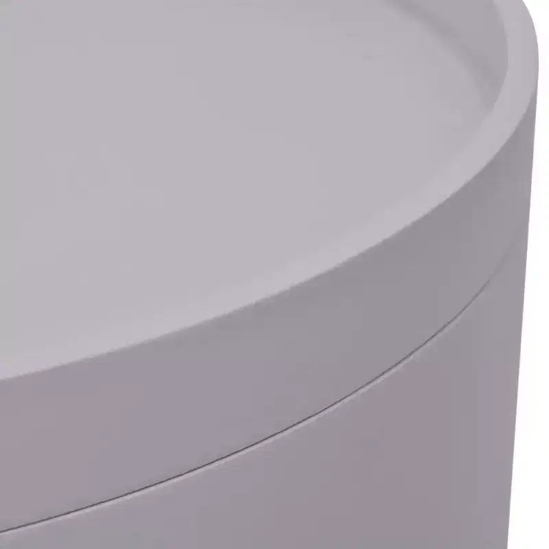 vidaXL Tavolino con vassoio rotondo 39,5x44,5 cm Grigio