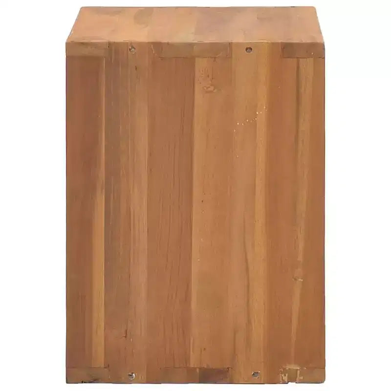 vidaXL Comodino in legno massello di teak naturale caldo