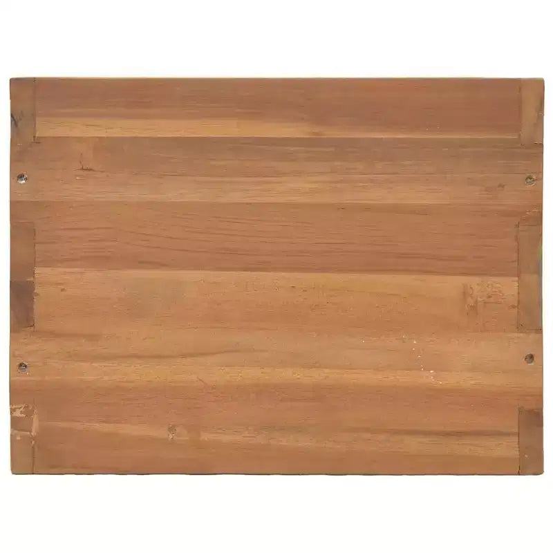 vidaXL Comodino in legno massello di teak naturale caldo