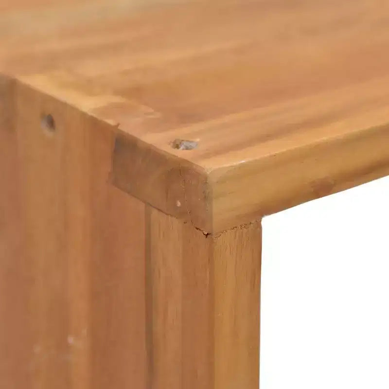 vidaXL Comodino in legno massello di teak naturale caldo