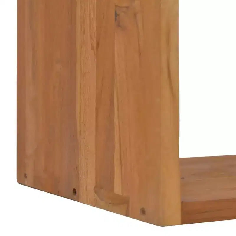 vidaXL Comodino in legno massello di teak naturale caldo
