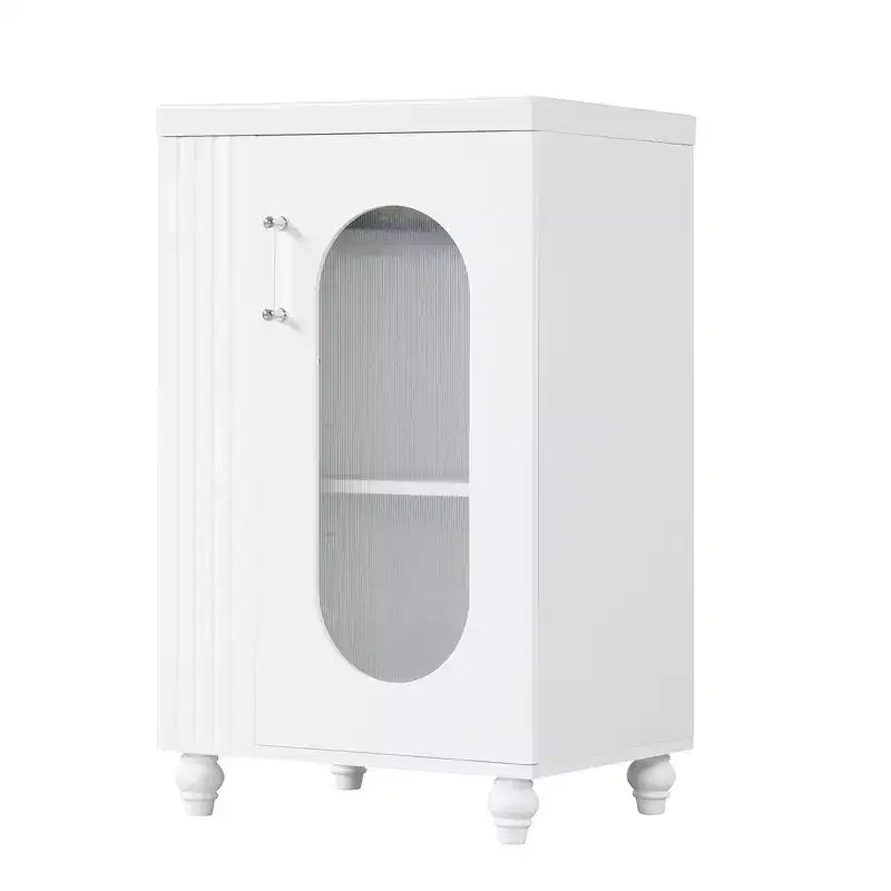 Mobile bagno con lavabo da 20 pollici con contenitore, Mobiletto da bagno a pavimento con ripiano regolabile