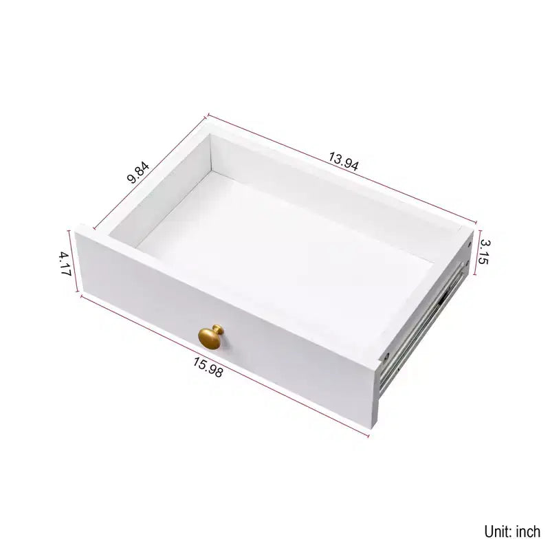 Tavolo da scrittura convertibile pieghevole, mobile scrivania con mensola e cassetto, workstation multi-funzione per ufficio domestico, bianco 60*35*180 cm