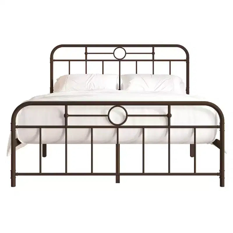 ChaletPosh Letto a piattaforma in metallo King Size
