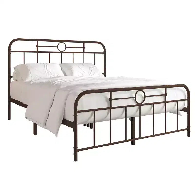 ChaletPosh Letto a piattaforma in metallo King Size