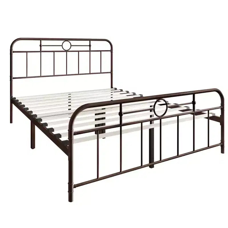 ChaletPosh Letto a piattaforma in metallo King Size