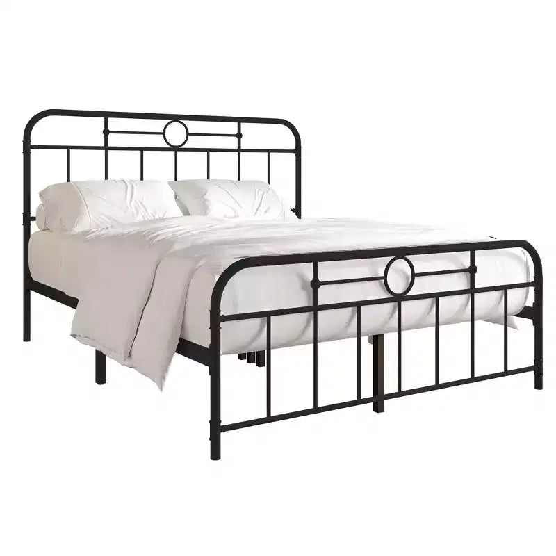 ChaletPosh Letto a piattaforma in metallo King Size