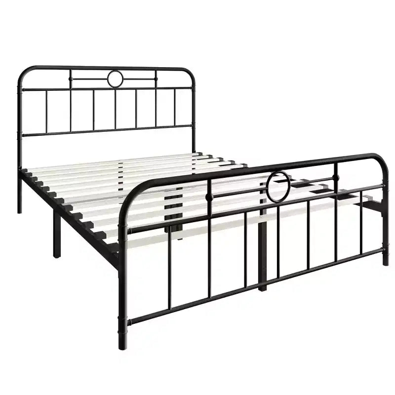ChaletPosh Letto a piattaforma in metallo King Size