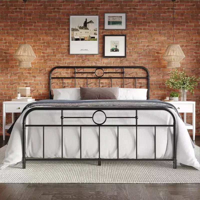 ChaletPosh King Size Metal Platform Bed