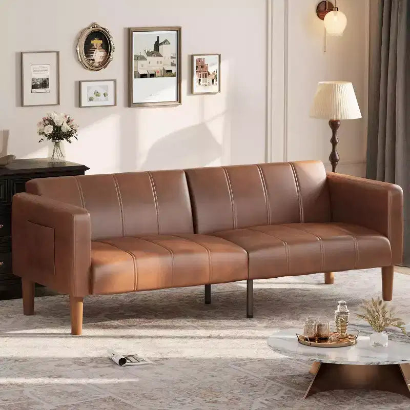 Divano letto, divano convertibile, divano moderno di metà secolo, soggiorno, camera da letto