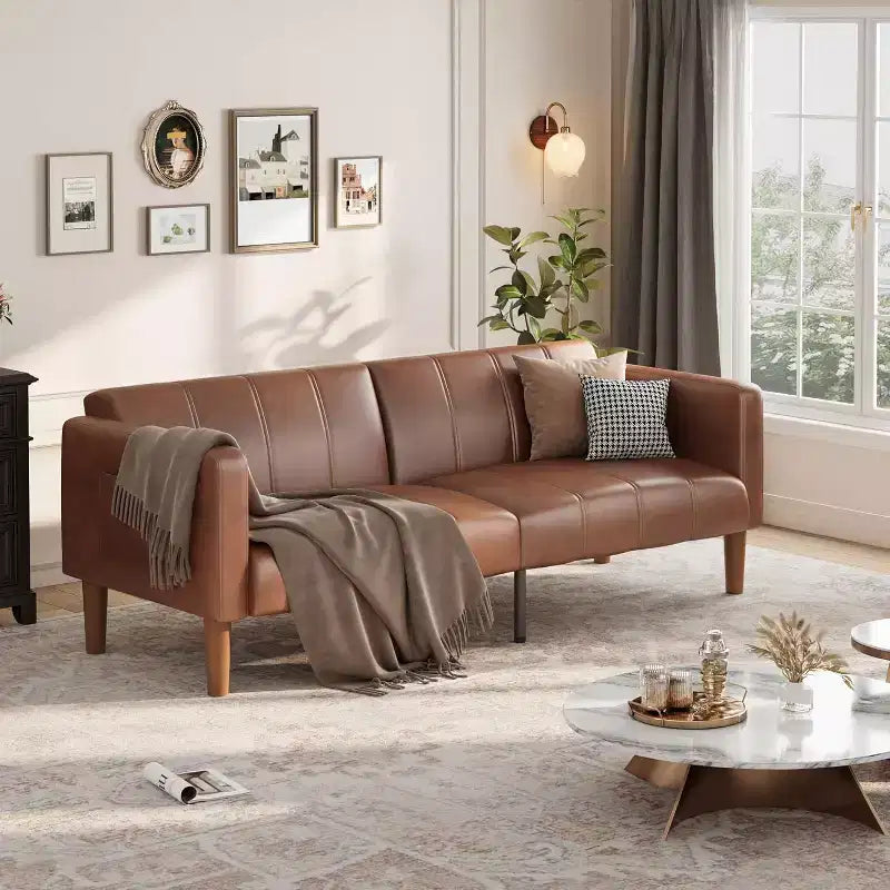 Divano letto, divano convertibile, divano moderno di metà secolo, soggiorno, camera da letto
