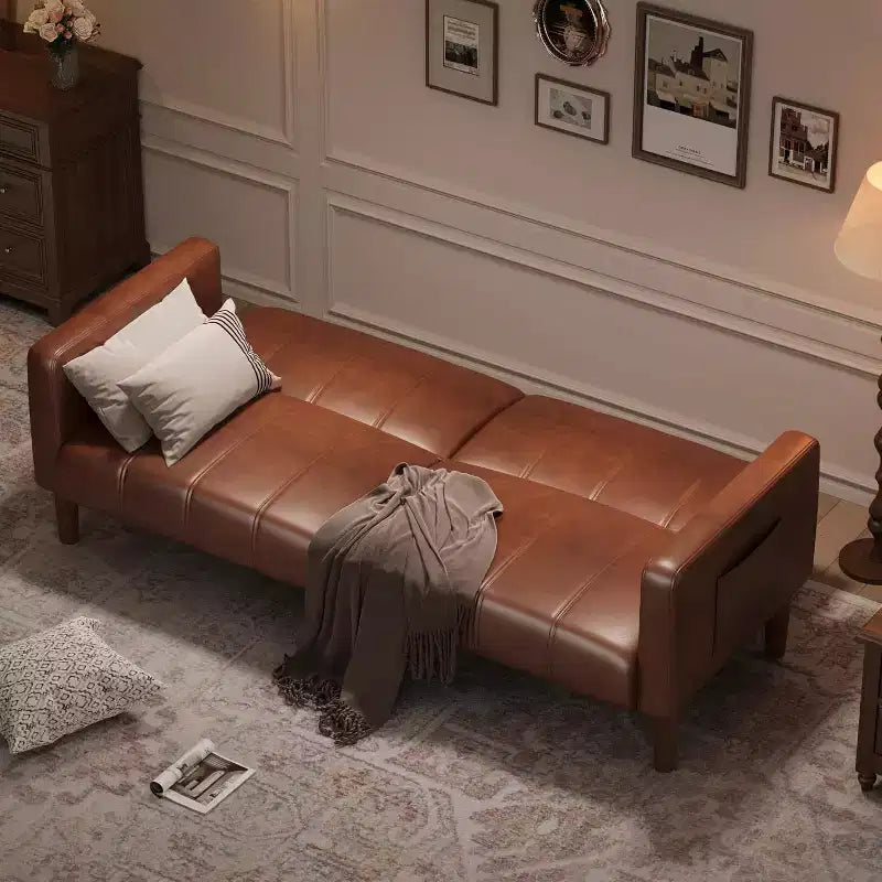 Divano letto, divano convertibile, divano moderno di metà secolo, soggiorno, camera da letto