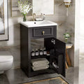 20 Small Bathroom Vanity Sink Combo with Drawers, Bathroom Floor Cabinet with Shelf and Soft Close Door