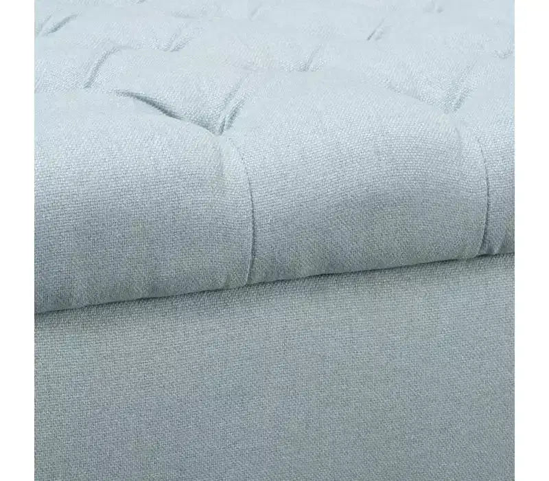 Panca portaoggetti moderna Okak con sedile imbottito e braccioli, pouf portaoggetti con gambe in legno, panca da fondo letto per soggiorno, camera da letto