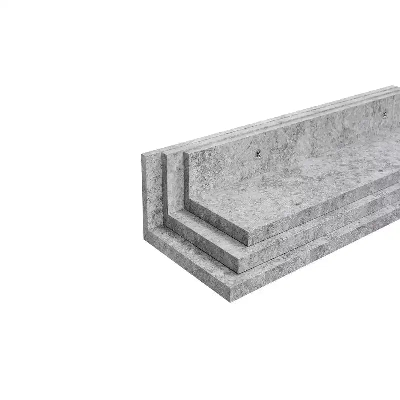 15.7 Mensola galleggiante grigia con staffa a scomparsa, montaggio a parete in legno, perfetta per l'arredamento di bagno/camera da letto/cucina o per esporre libri/piante, facile da installare.