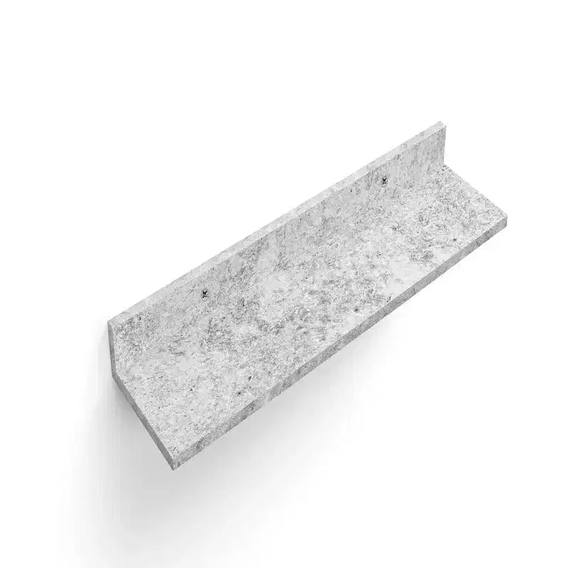 15.7 Mensola galleggiante grigia con staffa a scomparsa, montaggio a parete in legno, perfetta per l'arredamento di bagno/camera da letto/cucina o per esporre libri/piante, facile da installare.