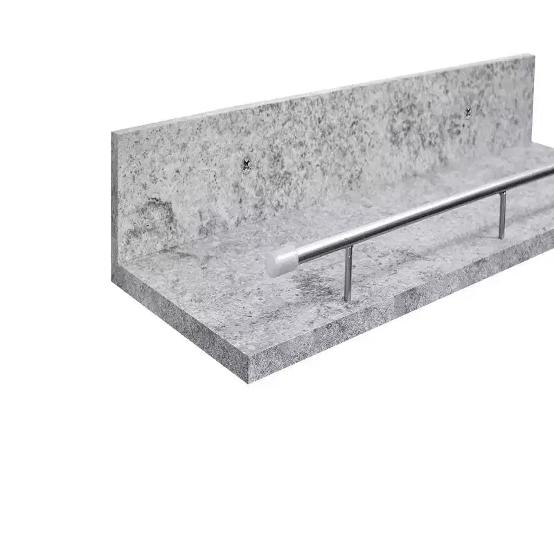 15.7 Mensola galleggiante grigia con staffa a scomparsa, montaggio a parete in legno, perfetta per l'arredamento di bagno/camera da letto/cucina o per esporre libri/piante, facile da installare.