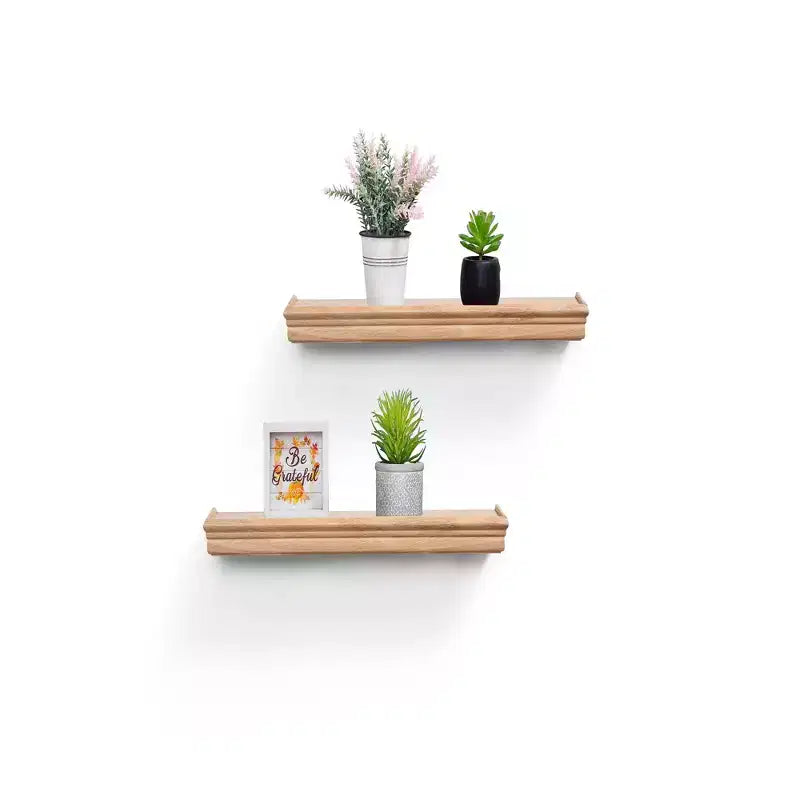Mensola galleggiante in acero 17.9 C con staffa invisibile, montaggio a parete in legno, perfetta per l'arredamento di bagno/camera da letto/cucina o per esporre libri/piante, facile installazione.